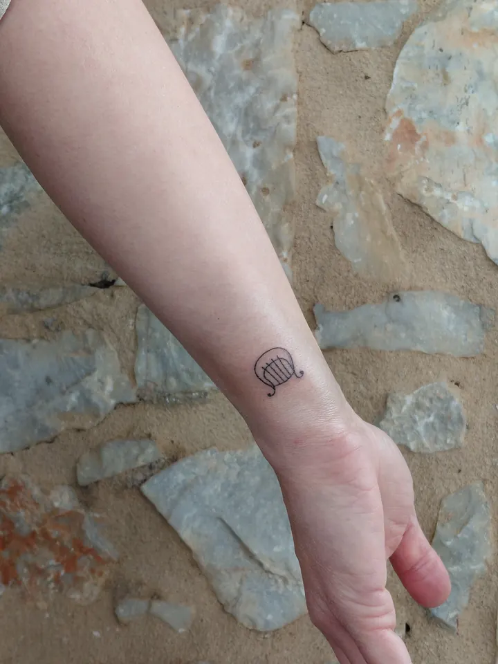 Tiny design on the inner wrist